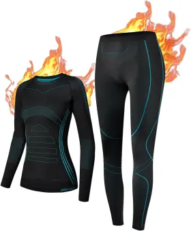 Nooyme 726084598805 Thermal Underwear For Women Base Layer Cold Weather Long Johns