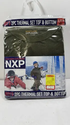 Northern Explosion 704194673063 Boys 2pc Thermal Set Top And Bottom Size Xl/tg/ 18/20
