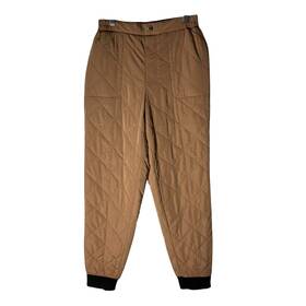 Nuage A546058 Diamond Quilted Pants Jogger Pockets Cuffed Tan Womens Xs New