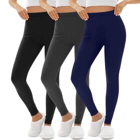 Oakgarden Oakgarden-fsje-lj18 3 Pack Womens Thermal Underwear Pants Base Layer Lightweight High Wais