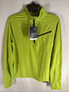 29004-19004-l Obermeyer Flex 1/4 Zip Baselayer Top For Mens Small Yellow/black Retail 89