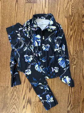 39010 Obermeyer Clara Base Layer 2 Pc Set Youth Sz Small Zip Top