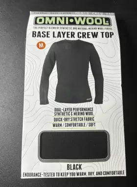 Omni 720074028556 Wool Base Later Crew Top - Size Medium New In Box