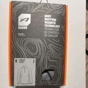 Orage 017fwmd501 Cloud Top Mens S Heather Grey Body Mapping Warmth Base Layer Quick Dry