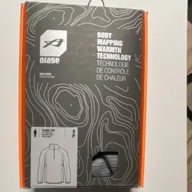017fwmd501 Orage Cloud Top Mens S Heather Grey Body Mapping Warmth Base Layer Quick Dry