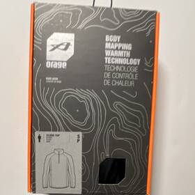 Orage D10802 Reach Top Mens S Black Thermal Long Sleeve Base Layer