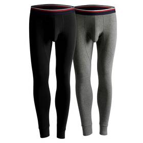 Ouruikia 783973894158 Mens Thermal Underwear Long Johns Bottoms Cotton Pants Black/dark Gr