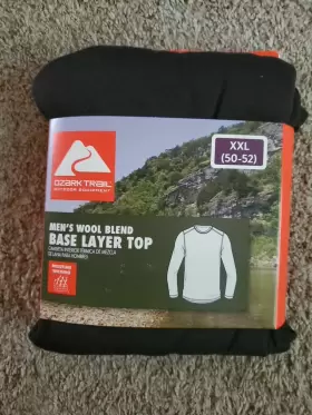Ozark 058185885271 New Xxl Trail Mens Merino Wool Blend Base Layer Thermal Shirt Top 50-52 2x