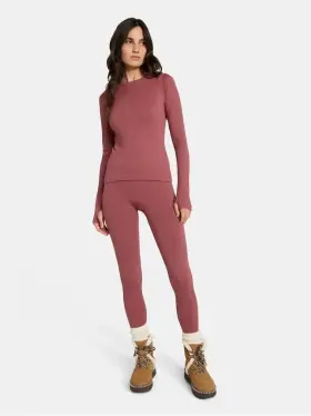 29000617 Ozark Trail Womens Seamless Base Layer Set Wild Ginger S Moisture Wicking