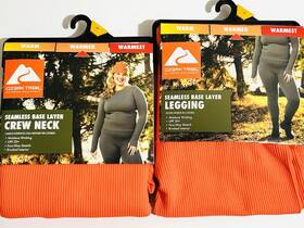 Ozark Trail 629075154328 Set Women S Seamless Thermal Base Layer Shirt Leggings Large Hunting