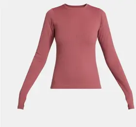 Ozark Trail 629075154496 Women Warmer Thermal Long Sleeve Seamless Fleece Top Xs Wild Ginger