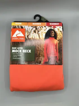 Ozark Trail 629075154847 Womens Xl Base Layer Mock Neck Top Thermal Fleece Warmest Coral