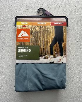 Ozark Trail 629075154939 Womens Size Xxl Base Layer Legging Thermal Bottoms Warm Blue