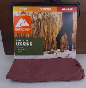 Ozark Trail 629075155042 Warm Womens Base Layer Legging Size Small Wild Ginger
