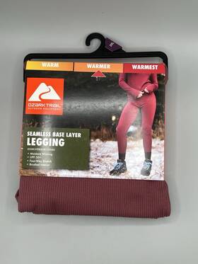 Ozark Trail 629075155127 Womens Xxl Seamless Base Layer Legging Thermal Bottom Warmer Ginger