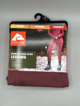 Ozark Trail 629075155127 Womens Xxl Seamless Base Layer Legging Thermal Bottom Warmer Ginger