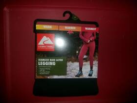 Ozark Trail 629075155301 Womens Seamless Base Layer Thermal Legging Warmer Xlarge Black