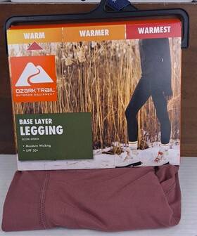 Ozark Trail 629075155448 Warm Womens Base Layer Legging Size Xs Wild Ginger