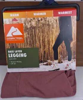Ozark Trail 629075155448 Warm Womens Base Layer Legging Size Xs Wild Ginger