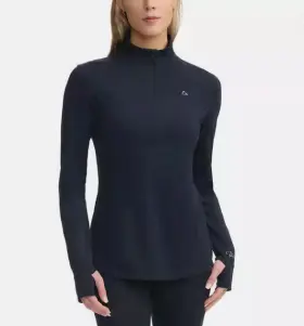 Paradox 671371477304 Nwot Womens Merino Blend 1/4 Zip Base Layer Top Color Black Size Xl