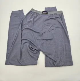 44303 Patagonia Vintage Capilene Womens Base Layer Pants Size Large Blue Gray