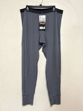 Patagonia 885657573325 Merino 3 Midweight Base Layer Wool Bottoms Mens Xxl Gray Thermal Slim