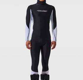 Perfect Moment M1000435219200m Mens Black White Long Sleeve Skiwear Base Layer Tech Top Size M