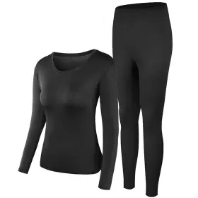 Pisiqi 799670784500 Thermal Underwear Women Ultra-soft Long Johns Set Base Layer Skiing Wi