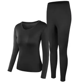 Pisiqi 799670784524 Thermal Underwear Women Ultra-soft Long Johns Set Base Layer Skiing Winter Wa