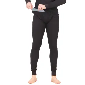 Place & Street 850022236792 Thermal Underwear Pants For Men Long Johns Cotton Blend Base Layer Waffle Kni