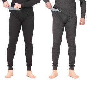 Place & Street 850022236938 Thermal Underwear Pants For Men Long Johns Cotton Blend Base Layer Waffle Kni