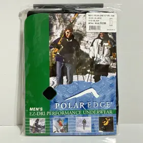Xac6411 Polar Edge Ez Dri Pants Mens Xl 100% Silk Long Underwear Base Layer Black
