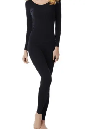Polar Extreme 081091587762 Thermal Womens Xl Black Top/bottom Set -xl