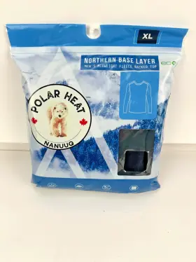 Polar Heat Nanuuq 628212205770 Mens Black Base Layer Shirt Size Xl Brand New In Package