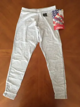 1h12y Polarmax Polar Max Youth Small Base Layer Bottoms Tights Pants Heather Grey Keep Warm New