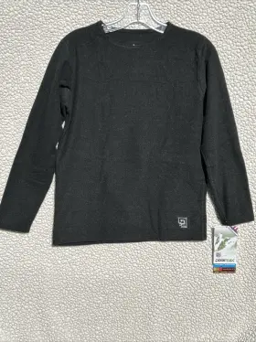 Polarmax 785146350256 Polar Max Technical Base Layer Youth Fleece Crew Large 14 - 16 Black Warmest 4.0