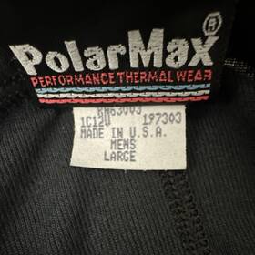 Polarmax Bh63003 Acclimate Mens L Black Thermal Base Layer Bottoms Polyester