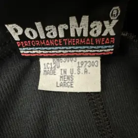 Bh63003 Polarmax Acclimate Mens L Black Thermal Base Layer Bottoms Polyester