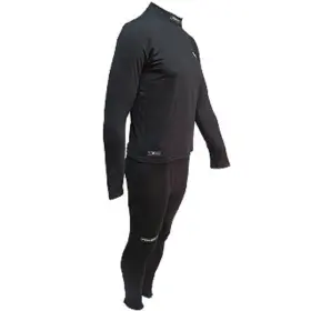 5051453sr Powertek 2-piece Adult Mens Compression Base Layer Long Sleeve Shirt And Pants
