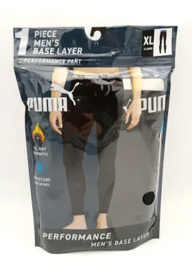 Puma 199287038735 Mens 1-piece Performance Base Layer Pant Size Xl All Day Warmth New