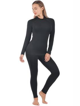 Qualidyne 795853073362 Thermal Underwear Women Long Johns Set Warm Base Layer Pajama Cold Weather To