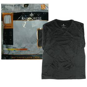 Rainforest 019520097032 Stretch Base Layer Top-long Sleeve T-shirt Men Large Chest 42-44 Inch