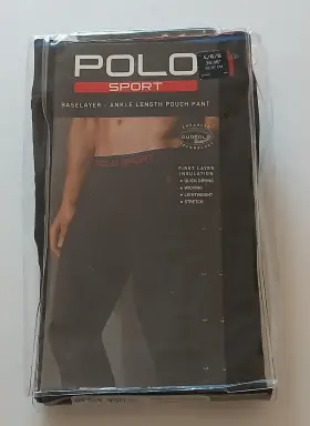 Ralph Lauren 078715844745 Polo Sport Baselayer Ankle Length Pouch Pant Size L 36-38 Inch New