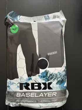 12241 Rbx New Mens Base Layer Sports Performance Thermal Top Shirt Black Size L 2