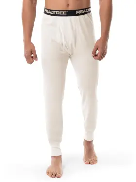 Realtree 730365510998 Mens Heavyweight Cotton Polyester Thermal Long Johns Underwear Bottom Natural