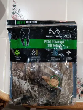 Realtree 730365511742 Men S Performance Thermal Camo Bottom Size Medium New
