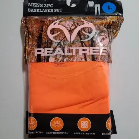 Slbnti713090 Realtree Mens 2 Piece Orange Baselayer Set Size Large New Sealed