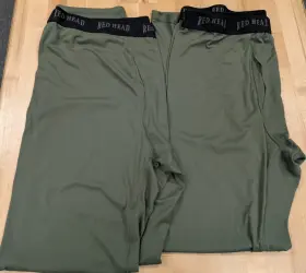 Redhead 840194735605 Lot Of Two Lightweight Base Layer Pants Mens Xlt Tall Beetle Green