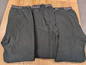 Redhead 840194746557 Lot Of Three Heavyweight Base Layer Pants Mens Medium Black