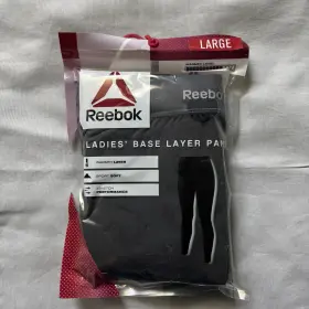 X899 Reebok Womens Thermal Long Underwear Pants Grey Size Large 12-14 Sport Soft